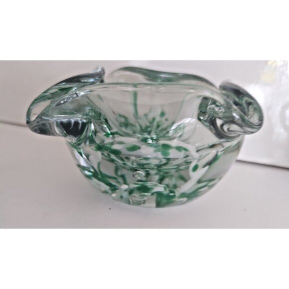 Murano Hand Blown Heavy Art Glass Ashtray/Trinket/Candy Bowl 1960's - Picture 8 of 16